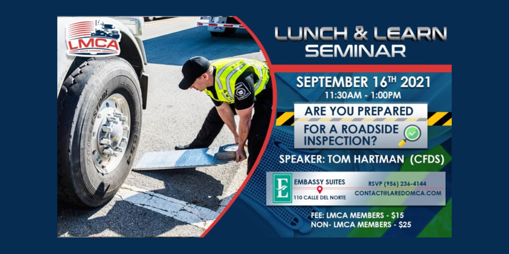 Lunch + Learn | Are you prepared for a roadside inspection? (Invitation)