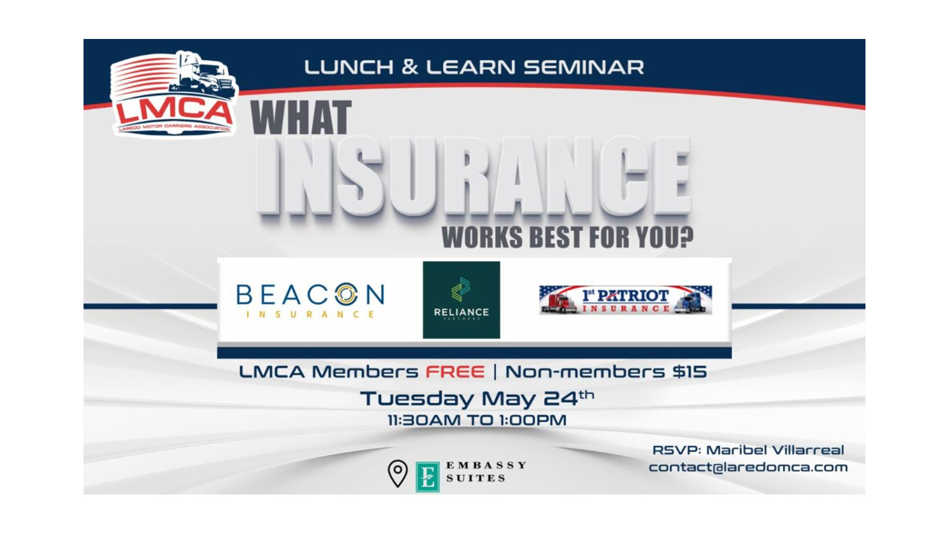What insurance works best for you? (Invitation)