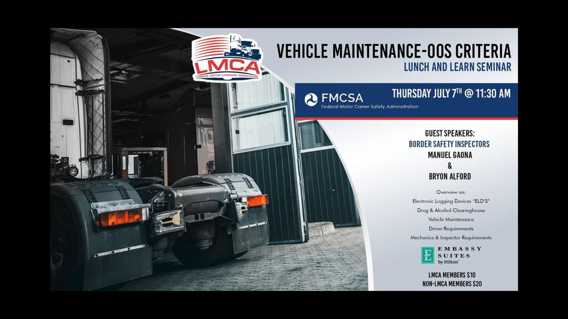 Vehicle Maintenance – OOS Criteria