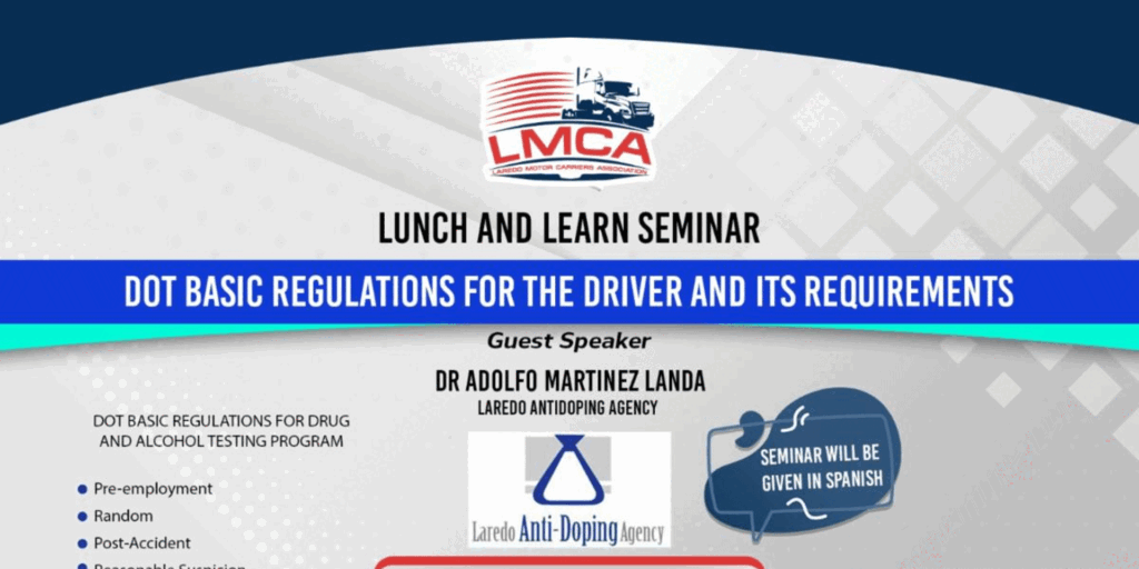 Lunch & Learn Seminar on DOT Basic Regulations for Drug & Alcohol Testing Program